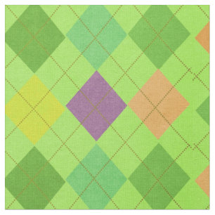 Grönt av Vibrant Argyle-struktur Tyg