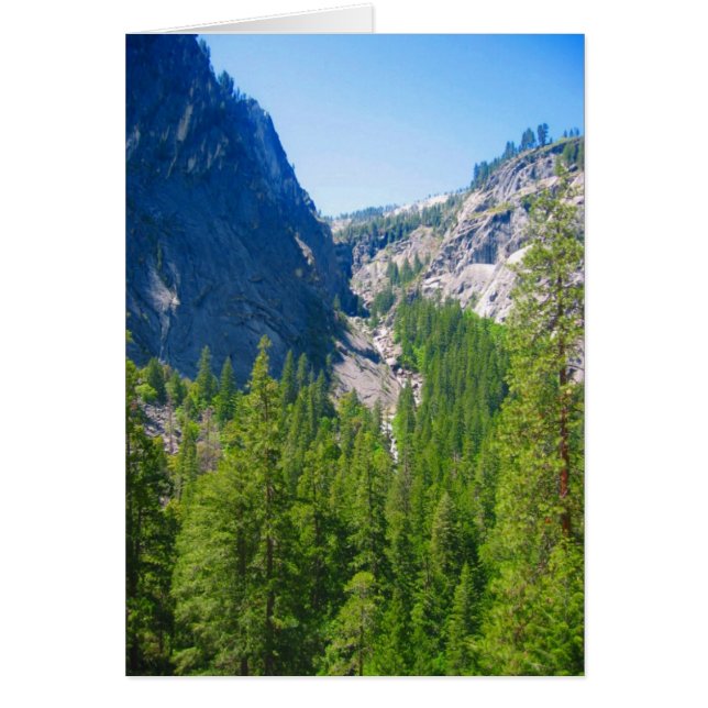 grönt av yosemit hälsningskort (Framsidan)