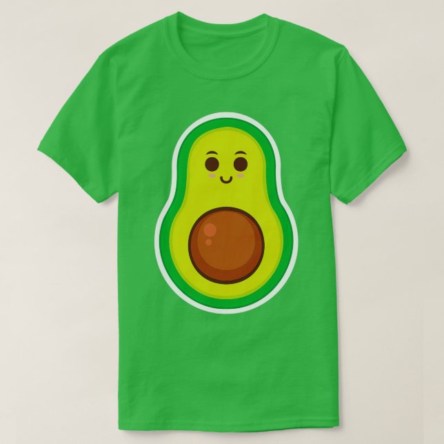 Grönt Avocado 2 T Shirt (Design framsida)