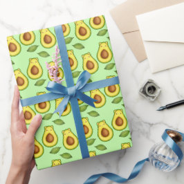 Grönt Avocado Cat Presentpapper