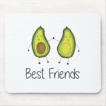 Grönt Avocado Tecknad Vänskap Image Friend Art