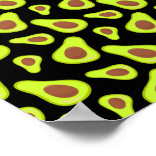 Grönt Avocados Vegetable Älskare Veggie Healthy Fo Poster