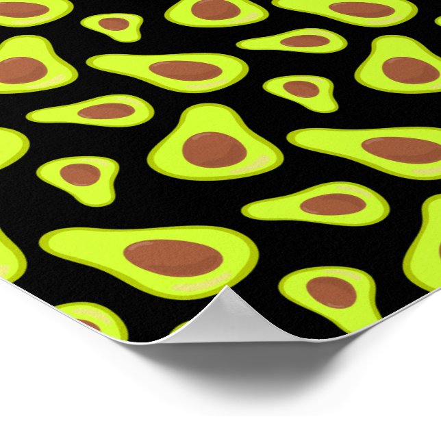 Grönt Avocados Vegetable Älskare Veggie Healthy Fo Poster (Hörn)