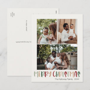 Grönt Avslappnad Färgat Lodrät till jul 3 foto Helg Vykort