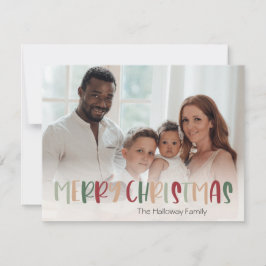 Grönt Avslappnad Färgfläckad Fullt - foto Julkort