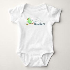 Grönt baby anka-quackackers överst t shirt