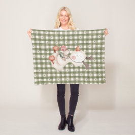 Grönt Baby Fleece Blanket med julklappar