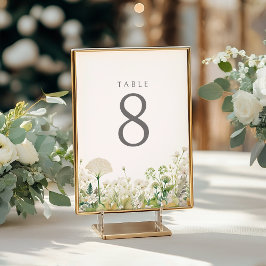 Grönt Baby i Blommigten Bloom Wildblomme Baby Show Bordsnummer