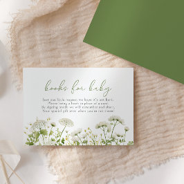 Grönt Baby i Bloom Wildblomme Bokar för Baby Tilläggskort