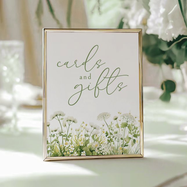 Grönt Baby i Bloom Wildblomskort och gåvor Poster (Skapare uppladdad)