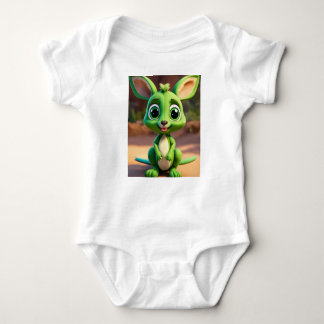 Grönt Baby Kangaroo T Shirt