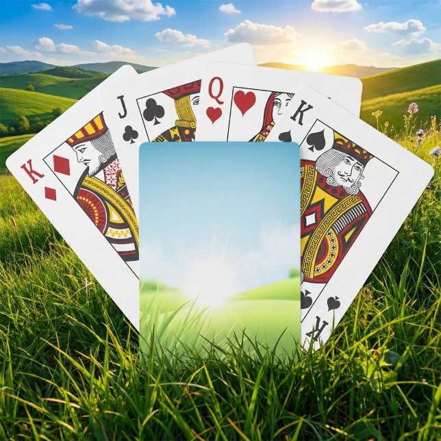 Grönt Backe liggande Casinokort (Skapare uppladdad)