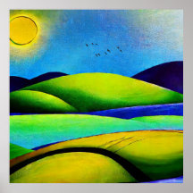 Grönt Backe liggande