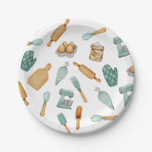 Grönt bagare som bakar verktyg mönster