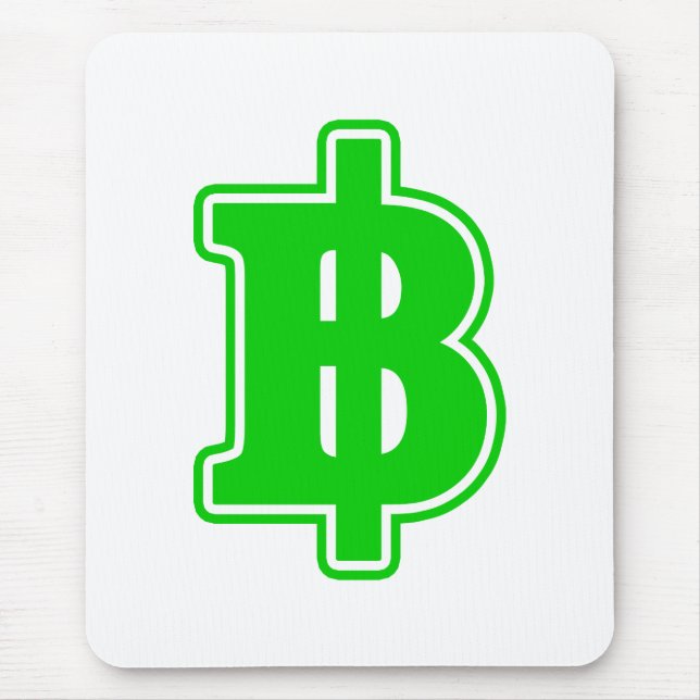 GRÖNT BAHT SIGN ฿ Thai Money Currency ฿ Musmatta (Framsidan)