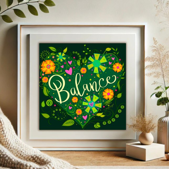Grönt Balans - inspirationerande Blommigt - Söt Fototryck (Skapare uppladdad)