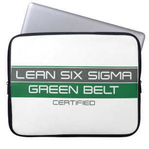Grönt Bälte Lean Six Sigma Auktoriserad Laptop Fodral