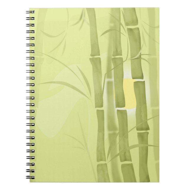 Grönt bamboo anteckningsbok (Framsidan)
