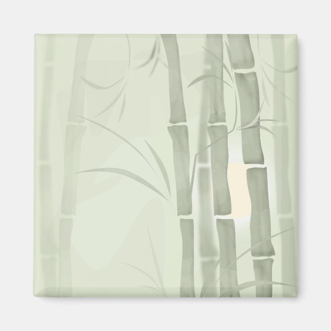 Grönt bamboo magnet (Framsidan)