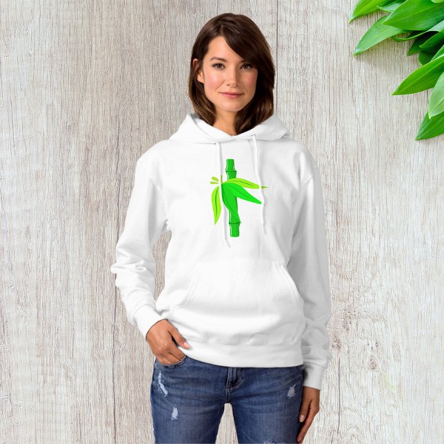 Grönt Bamboo Stalk med Tropical Löv T Shirt (Skapare uppladdad)