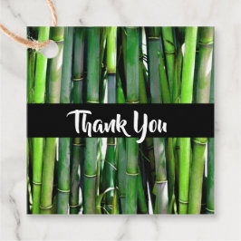 Grönt Bamboo Stalks Nature Photography Gåvor Etiketter