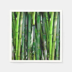 Grönt Bamboo Stalks Nature Photography Pappersservett