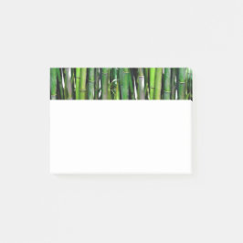 Grönt Bamboo Stalks Nature Photography Post-it Block