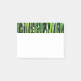 Grönt Bamboo Stalks Nature Photography Post-it Block