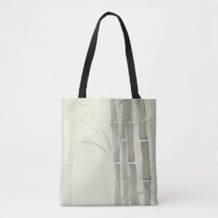 Grönt bamboo tygkasse