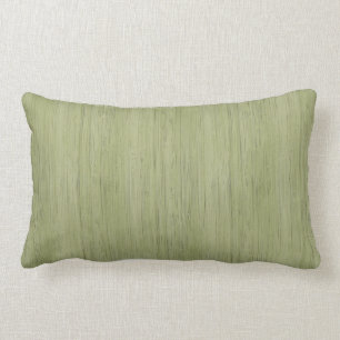 Grönt Bamboo Wood Grain Lumbarkudde