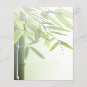 Grönt Bamboos/Spa Skin Care Massage Salon Flygblad