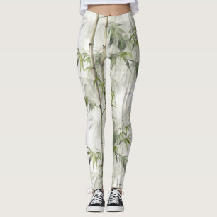 Grönt Bambu-lugn Leggings