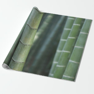Grönt bambu-skott presentpapper