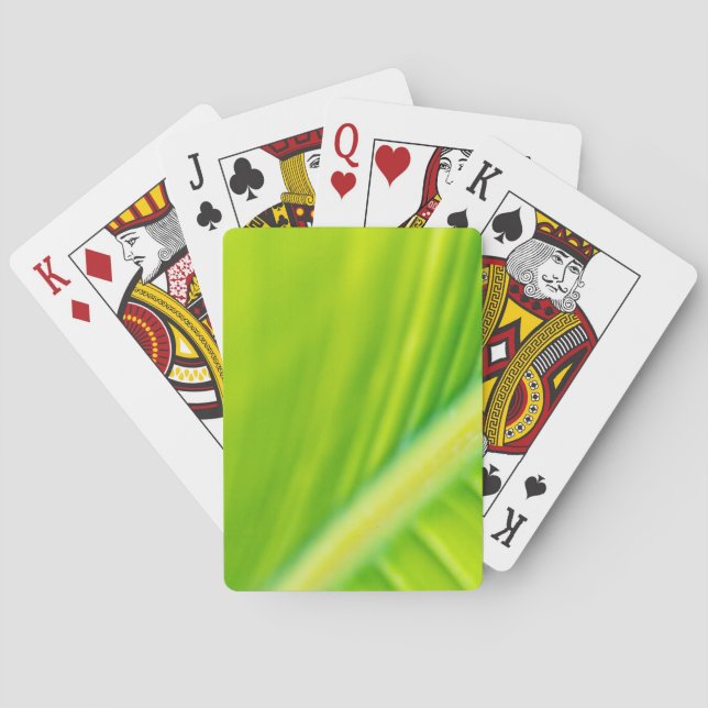 grönt Banan löv Casinokort (Baksidan)