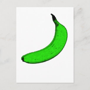 grönt banan vykort