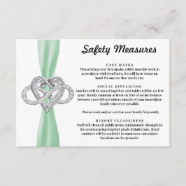 Grönt band oändligt hjta säkerhetsåtgärder tilläggskort