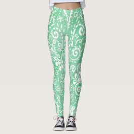 Grönt Bandana Leggings