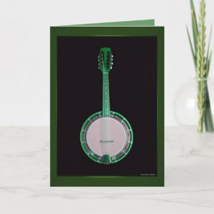 Grönt Banjo Card Kort