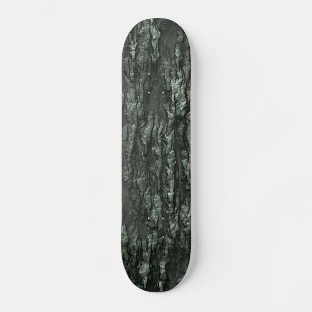 Grönt Bark Camo Skateboard Bräda 19,5 Cm (Framsida)
