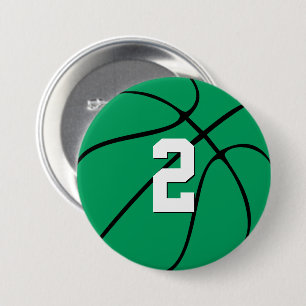 Grönt Basketball Anpassningsbar Player Jersey Numb Knapp