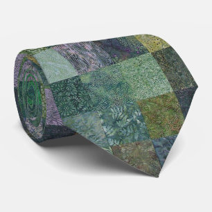 Grönt Batik Patchwork Slips
