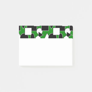 Grönt Bauhaus Collage Post-it Block