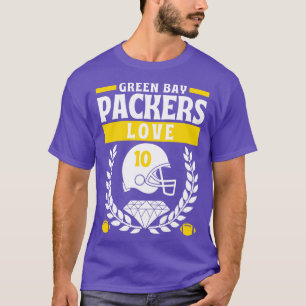Grönt Bay Packers Kärlek 10 Edition T Shirt