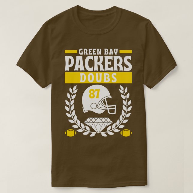 Grönt Bay Packers Romeo Doubs 87 Edition T Shirt (Design framsida)