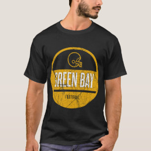 Grönt Bay retro-fotboll T Shirt