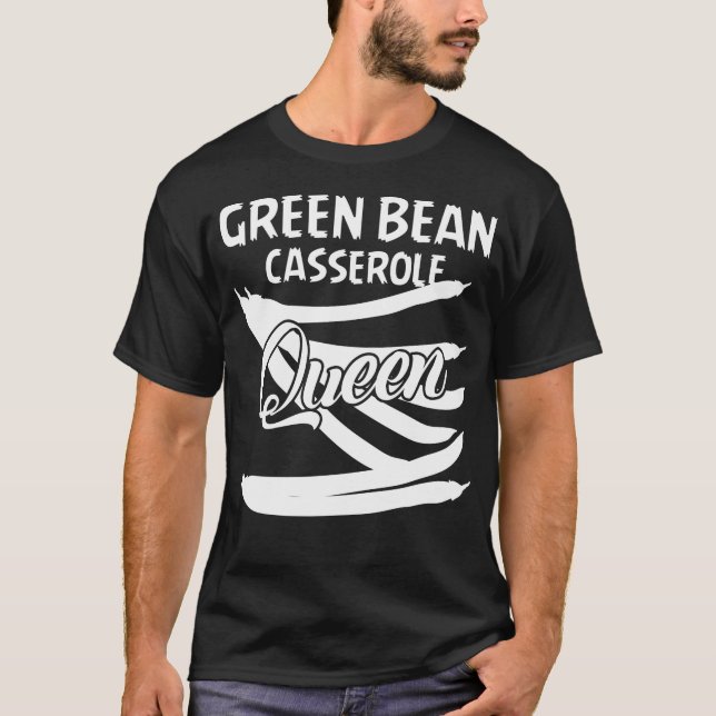 Grönt Bean Casserole Gift String Bean T Shirt (Framsida)