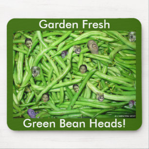 Grönt Bean Head! Musmatta