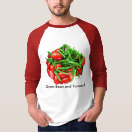 Grönt Bean och Tomater Tee Shirt