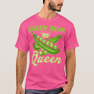 Grönt Bean Queen Funny Veganism Veggie T Shirt