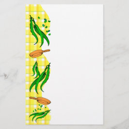 Grönt Bean Retro-Gult-utfällbar fälla Flygblad